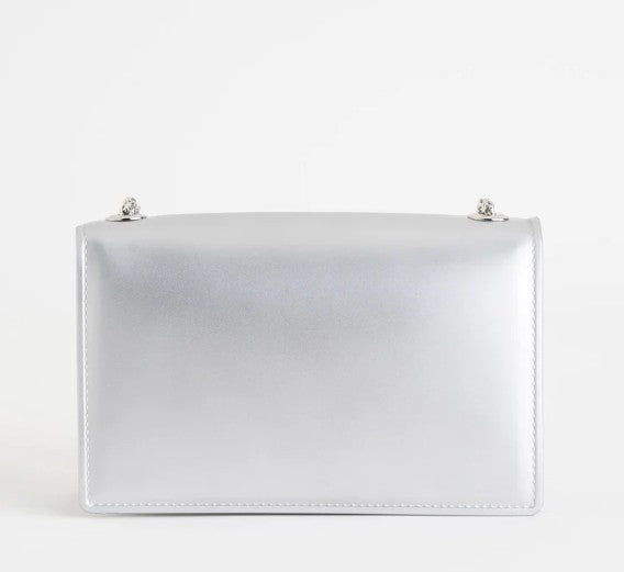 Marc ellis Borsa a Tracolla Flat Supermee M Silver