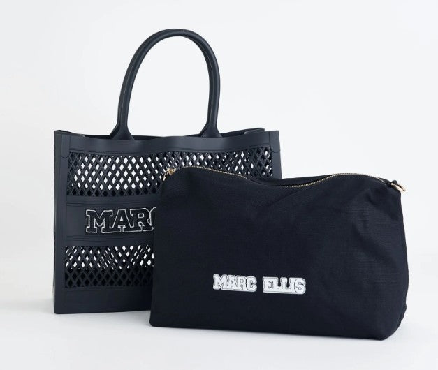 Marc Ellis Borsa a Mano Flat Sponge M Black/Light Gold