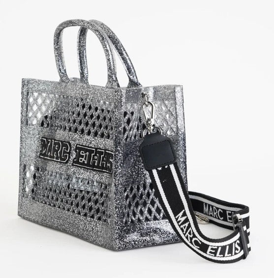 Marc Ellis Borsa a Mano Flat Sponge S Argento Glitter/Silver