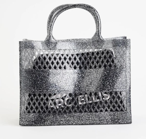Marc Ellis Borsa a Mano Flat Sponge S Argento Glitter/Silver