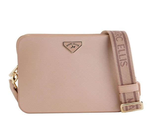 Marc Ellis Borsa a Tracolla Flat flowe Moka Mousse/Light Gold