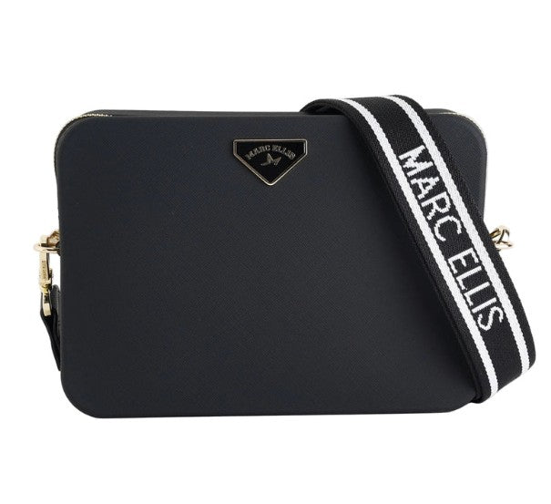 Marc Ellis Borsa a Tracolla Flat flowe Black/Light Gold