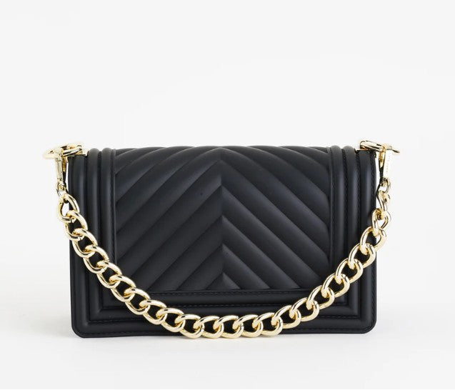 Marc ellis Borsa a Tracolla Flat S Black/ Light Gold