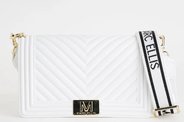 Marc ellis Borsa a Tracolla Flat M Milk/Gold