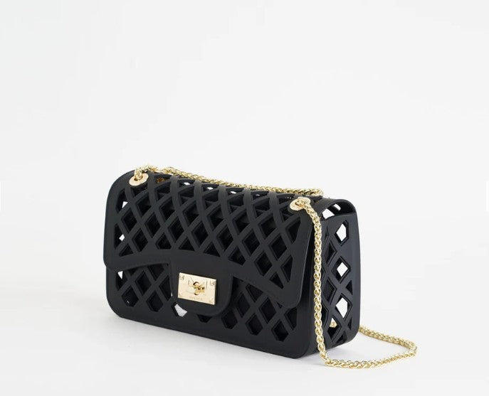 Marc Ellis Borsa a Tracolla Flat Basket Black/Light Gold