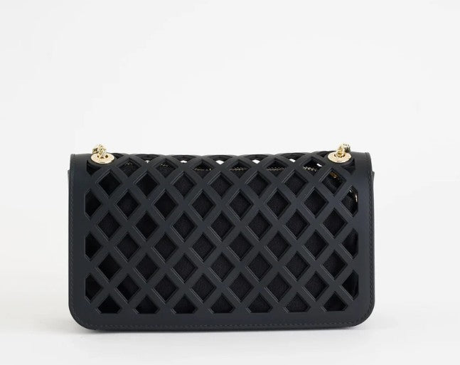 Marc Ellis Borsa a Tracolla Flat Basket Black/Light Gold