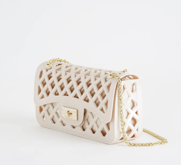 Marc Ellis Borsa a Tracolla Flat Basket Beige/Light Gold