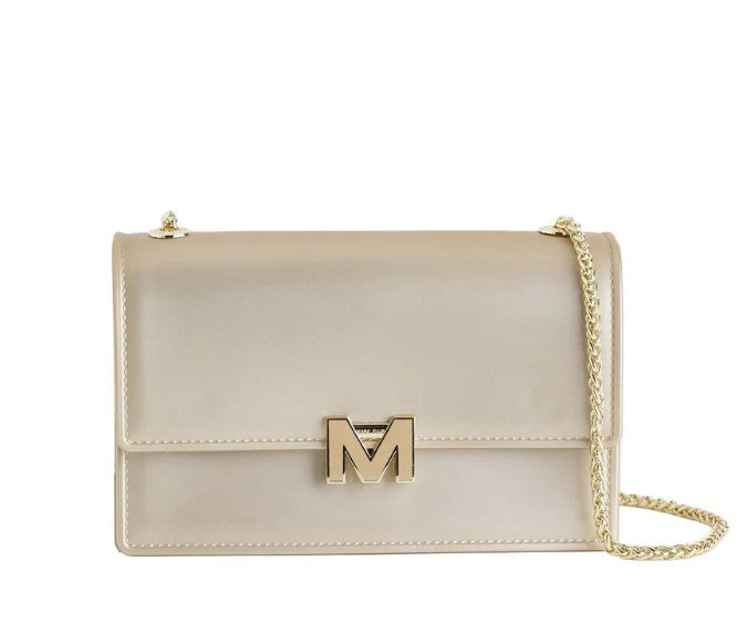Marc ellis Borsa a Tracolla Flat Supermee M Gold/Light Gold