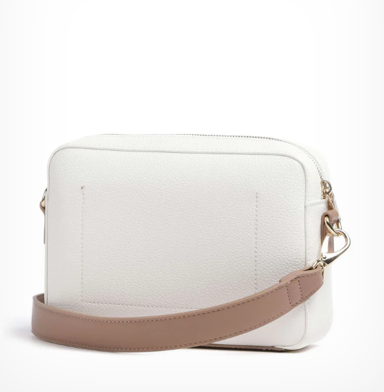 Mario Valentino Alexia VBS5A809 Borsa Camera Case Bianco/Cuoio