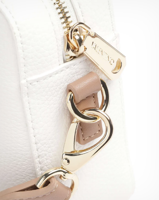 Mario Valentino Alexia VBS5A809 Borsa Camera Case Bianco/Cuoio