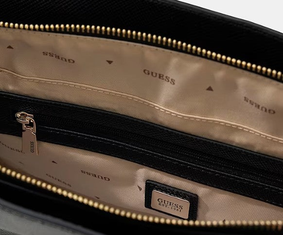 Guess Borsa A Mano Patsie Nera