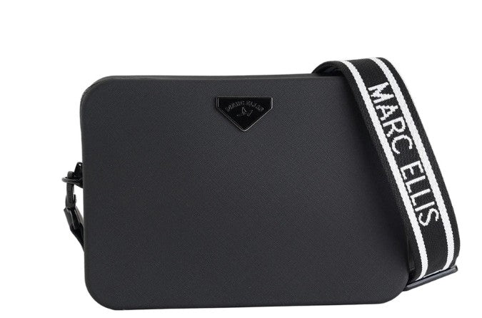 Marc Ellis Borsa a Tracolla Flat flowe Black Lamina/Black