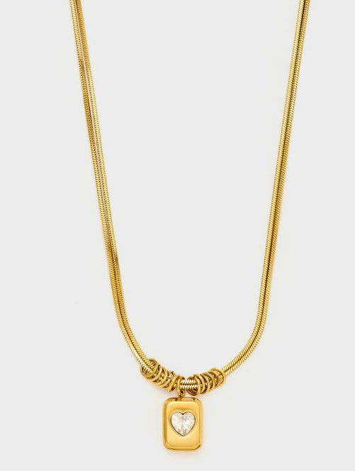 Nali' Collana Con Elemento Pendente e Cuore Oro EMCL1150