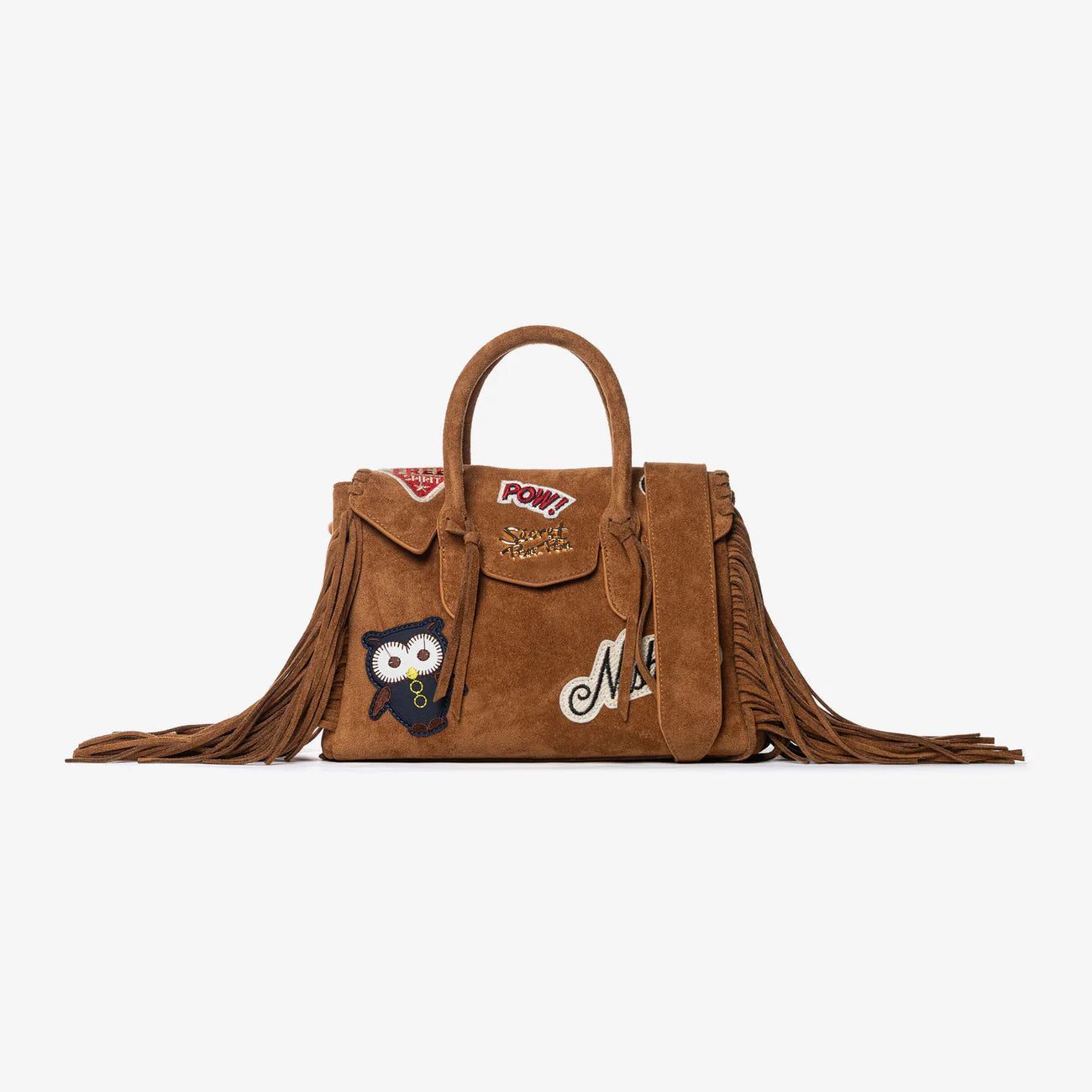 Secret Pon Pon Laya Suede Small Cuoio