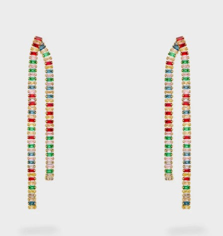 Nali' Orecchini Multifilo Pendenti Multicolor EMOR1838