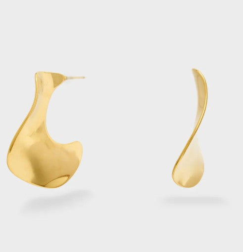 Nali' Orecchini Semicerchi Sinuosi Oro YAOR0029