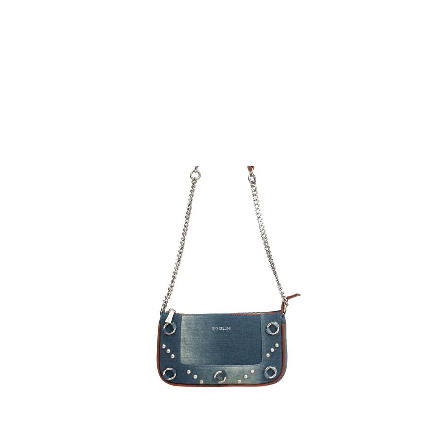 Gio Cellini Borsa A Spalla Denim FF087