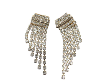 Gio Preziosi Orecchini pendenti con pietra trasparente