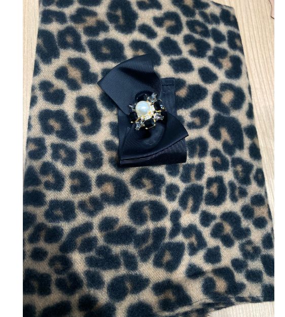 Sciarpa Con Fiocco Maculata