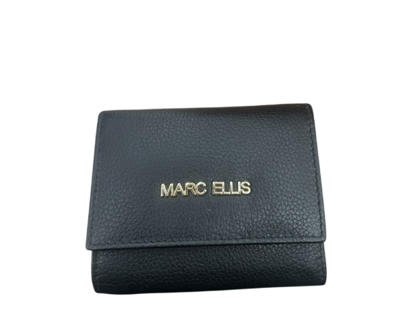 Marc Ellis Portafoglio Medio nero con scritta oro