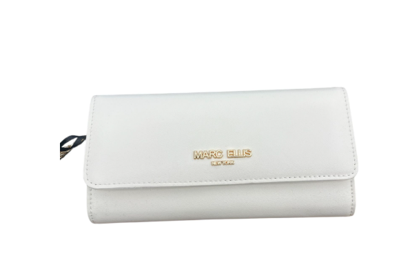 Marc Ellis Portafoglio con patta bianco