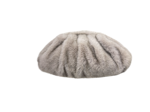 Mya Accessories Pochette Grigia In Pelliccia