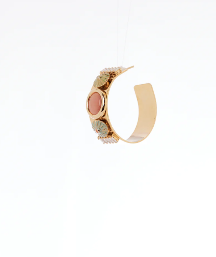 Sodini orecchini oro con rosa/verde/azzurro 552276