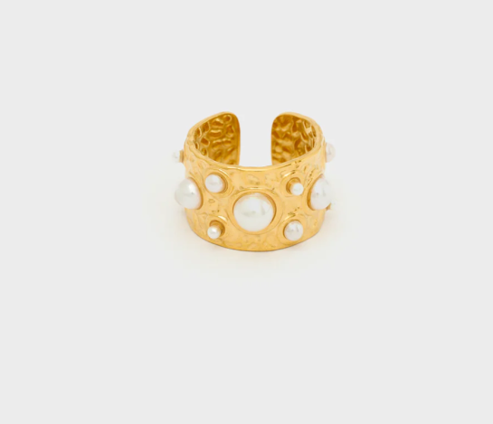 NALI ANELLO LAVORATO CON PERLE ORO EMAN0434