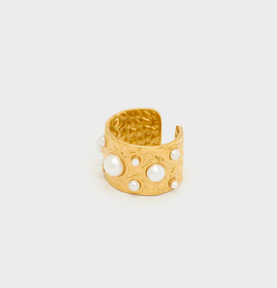 NALI ANELLO LAVORATO CON PERLE ORO EMAN0434