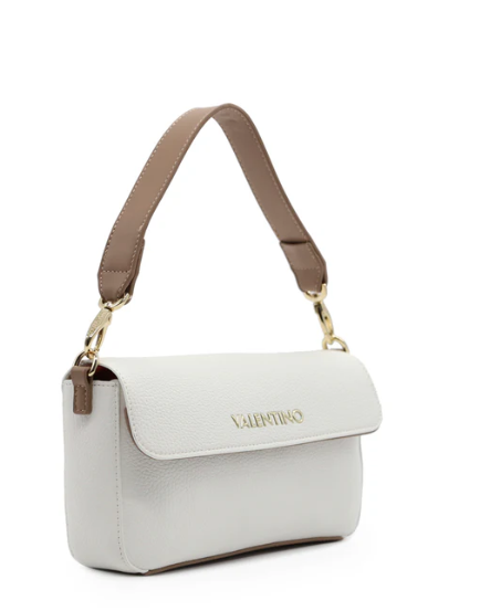 Mario Valentino Borsa a Mano/Tracolla Alexia Cuoio/Bianco VBS5A804