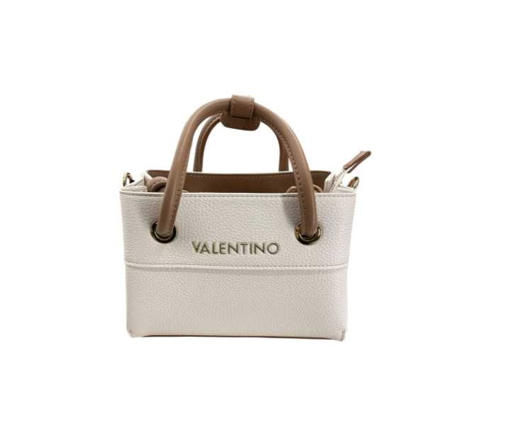 Mario Valentino Shopping Alexia Bianco/Cuoio Piccola VBS5A805