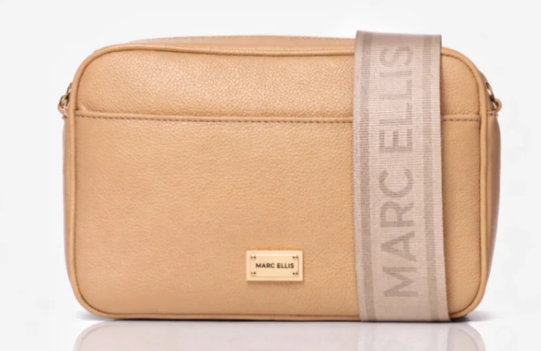 Marc Ellis Borsa a Tracolla Althea L Plate Moka Mousse