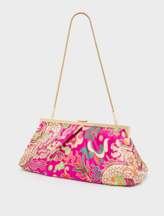 NALI POCHETTE IBIZA STAMPA FLOREALE FUCSIA GMPC0049