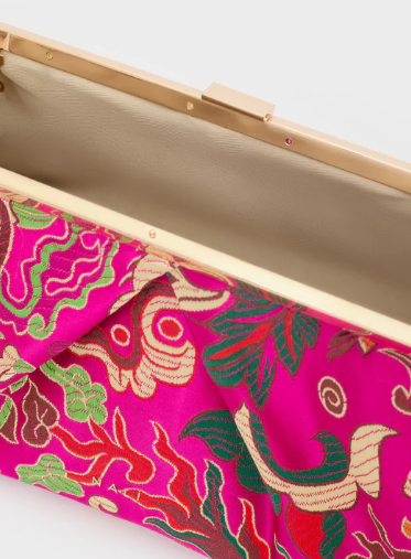 NALI POCHETTE IBIZA STAMPA FLOREALE FUCSIA GMPC0049