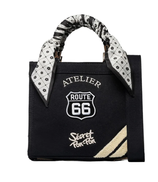 Secret Pon Pon borsa a mano/tracolla saint tropez Bag S Black