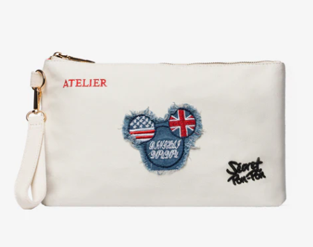 Secret Pon Pon Saint Tropez Pouch bianca