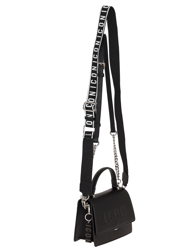 ICON BORSA A MANO/TRACOLLA NERA KYLIE ICBS05A02
