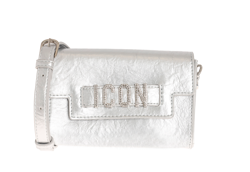 Icon Borsa a Spalla/Tracolla Argento Lana ICBS07A01