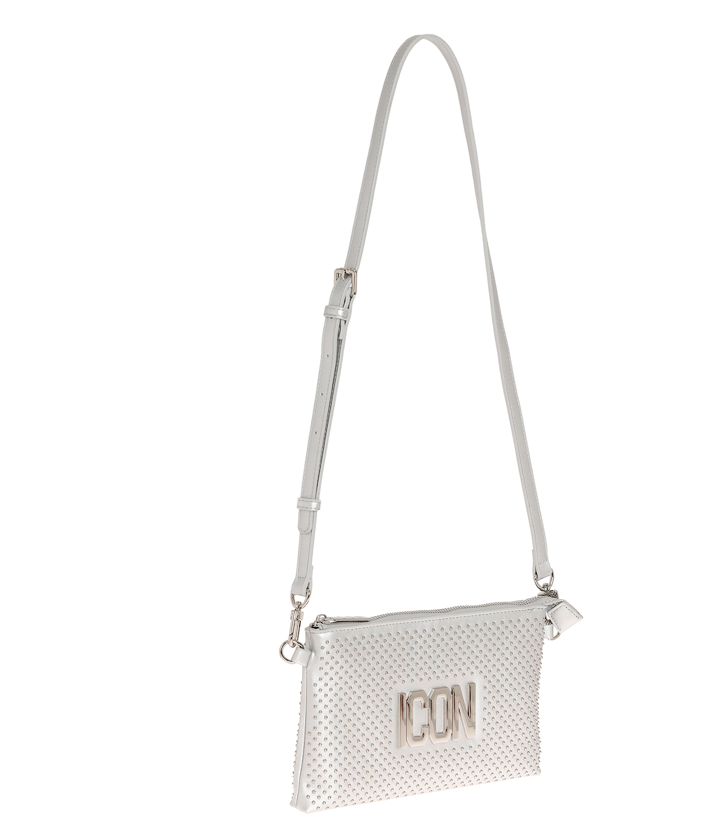 Icon Borsa a Mano/Tracolla Argento Sadie ICBS12A02