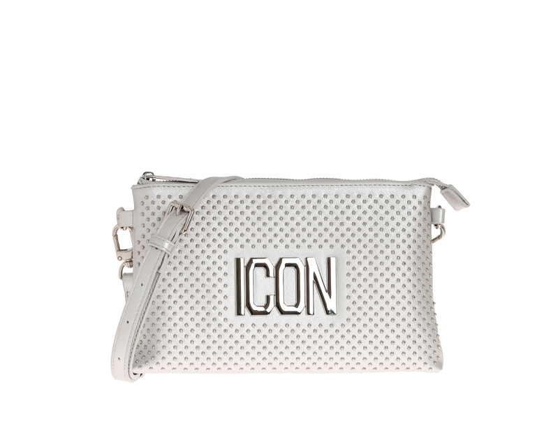 Icon Borsa a Mano/Tracolla Argento Sadie ICBS12A02
