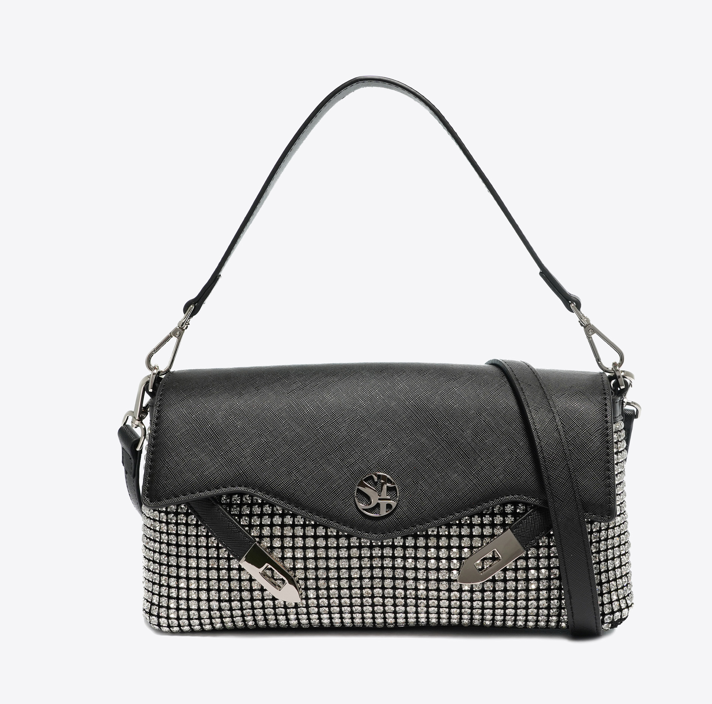 Secret Pon Pon Borsa a mano/Tracolla Quiny Twinkle Clutch Black