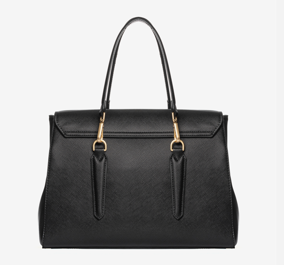 Secret Pon Pon Borsa a mano/Tracolla Yalis Grain Medium Black