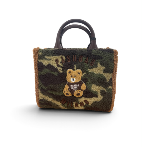 Pashbag Borsa a Mano/Tracolla 20174 Marge Shepherd Teddy Camo