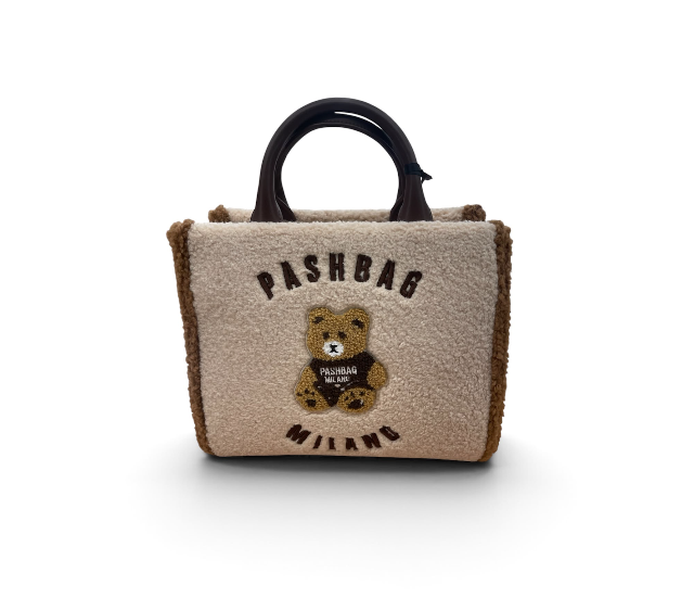 Pashbag Borsa a Mano/Tracolla 20166 Marge Shepherd Teddy Ivory