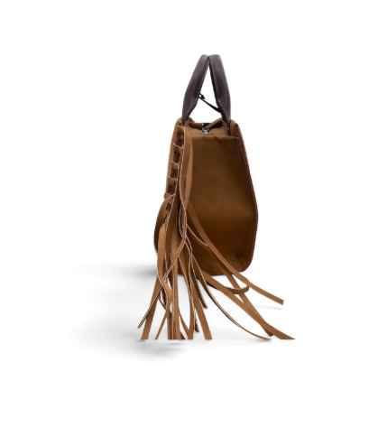 Pashbag Borsa a Mano/Tracolla 20140 Marge Shepherd Teddy Suede Camel