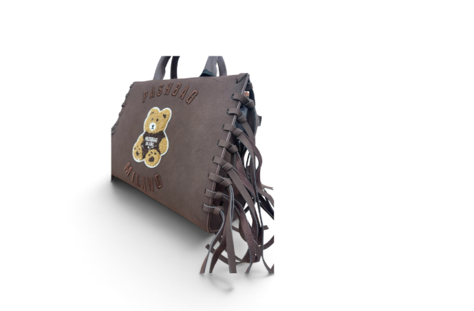 Pashbag Borsa a Mano/Tracolla 20142 Marge Shepherd Teddy Suede Brown