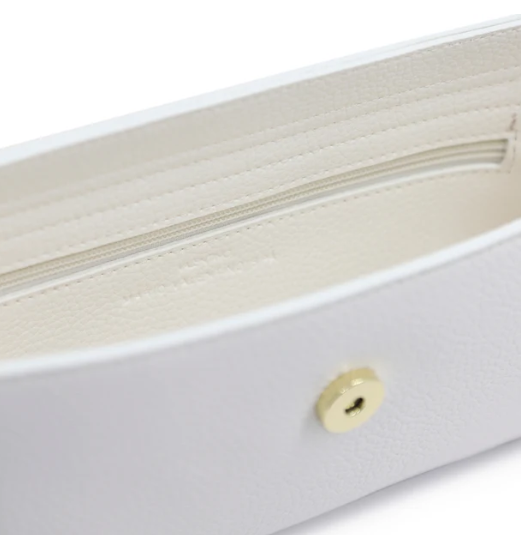 Mario Valentino Alexia Borsa VBS5A804 Baguette Bianco/Cuoio