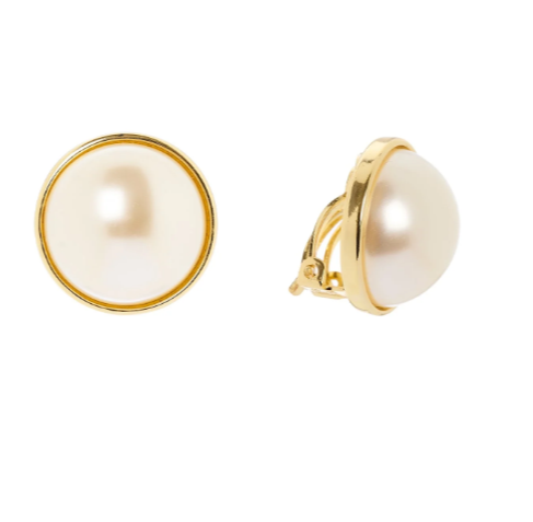 Sodini Orecchini cabochon perla Eve - Oro e bianco 912965