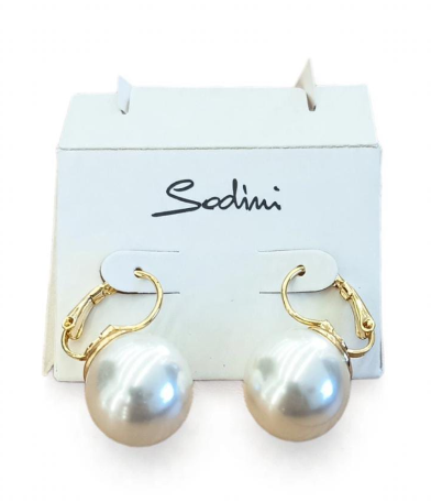 Sodini Orecchini monachella perla Eve - Oro e bianco 912972