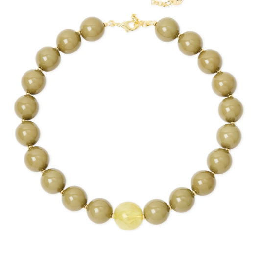 Sodini Collana corta sfere e boule sfaccettata Belle Epoque - Oliva 832376BO